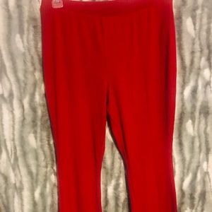 Crop knit flare pants